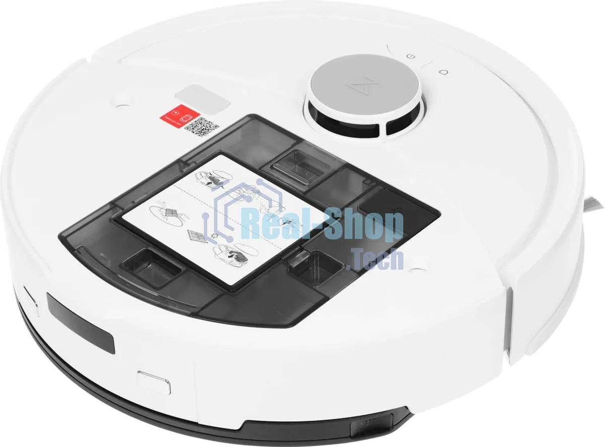 Робот-пылесос Roborock Q8 max Pro белый, 5200 мAч Li-Ion, уборка влажная/сухая, пылесборник контейнер 0.5 л