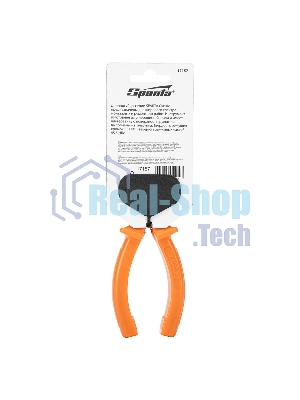 Длинногубцы Sparta Classic, 160 мм, прямые шлифованные, пластмассовые рукоятки