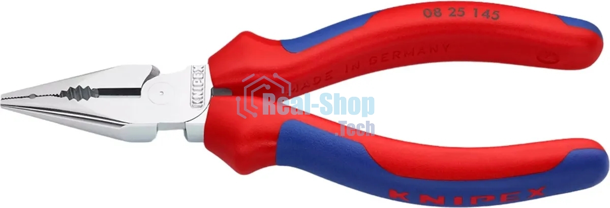 Плоскогубцы KNIPEX KN-0825145 145 мм, инстр. сталь, пластик рукоятки