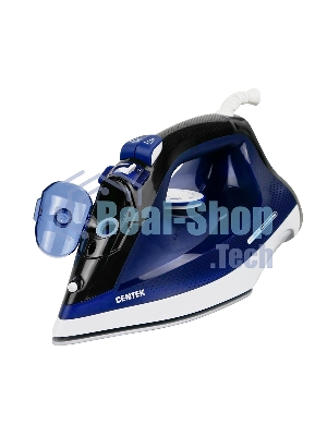 Утюг Centek CT-2308 синий, 2800 Вт, 60 г/мин, 190 г/мин, 300 мл