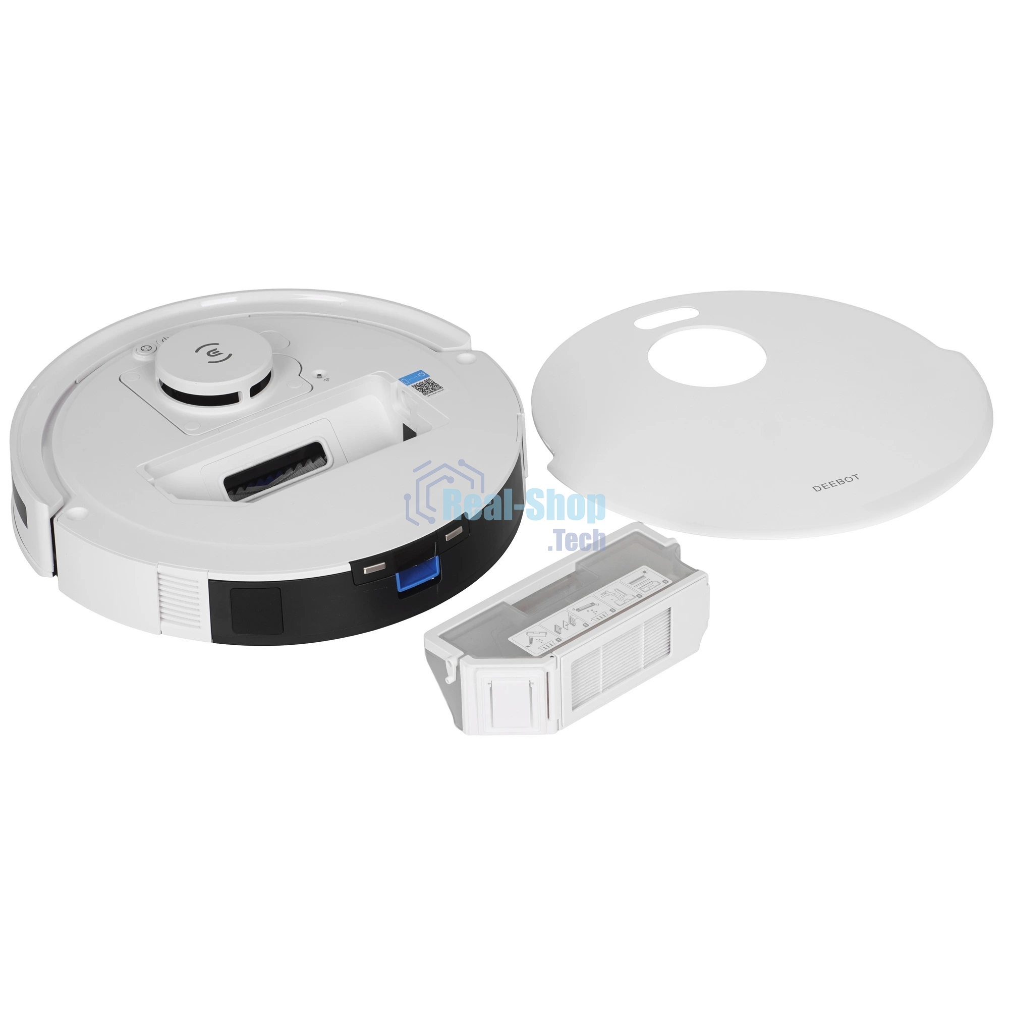Робот-пылесос Ecovacs Deebot N20 PRO PLUS белый, 5200 мА*ч Li-Ion, уборка влажная/сухая, пылесборник контейнер 0,4 л