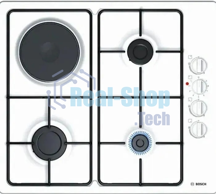 Газовая варочная панель Bosch PBY6C2B82Q белый
