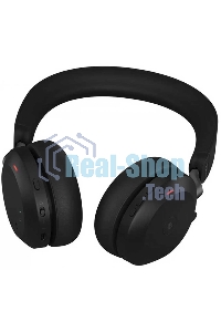 Гарнитура беспроводная Jabra Evolve 2 75, Link380a MS Stereo Stand черный