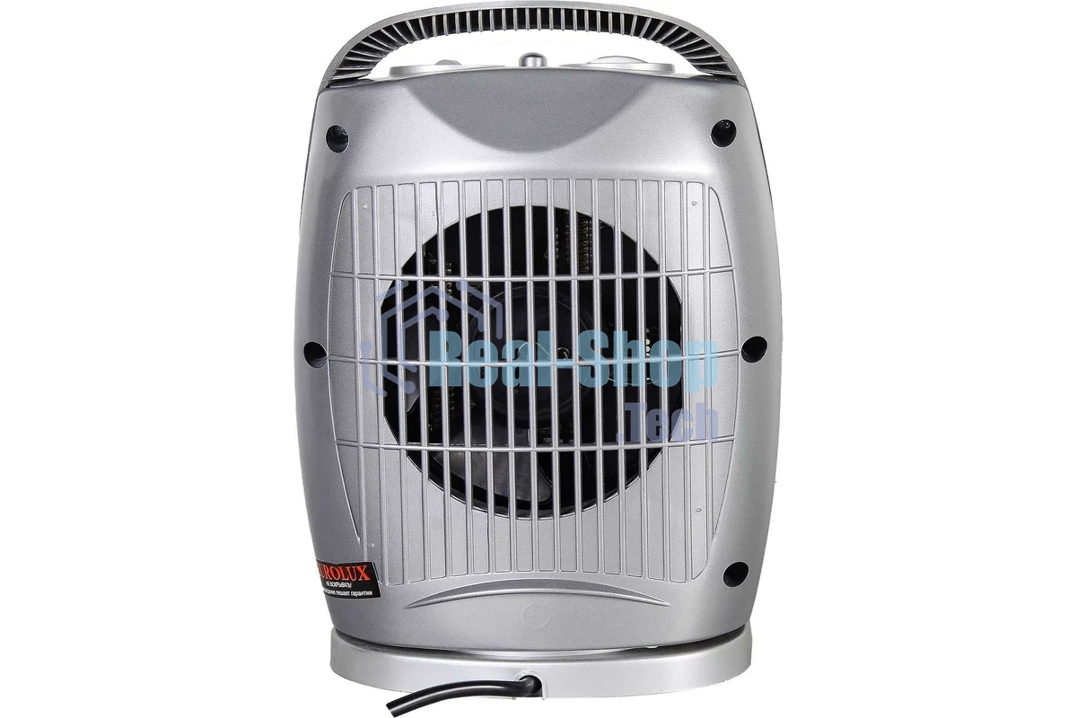 Тепловентилятор EUROLUX ТВК-EU-2, серый, 1800 Вт, 22 м2, термостат, 3 режима 67/2/7