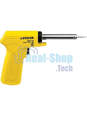 Паяльник STAYER 55307-70 master с пистолетной пластмассовой рукояткой 30 - 70Вт конус