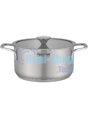 Кастрюля Rondell Modern RDS-1746, 2л, 18см, с крышкой, стальной