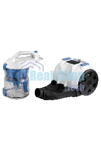 Пылесос BBK BV1501 белый/синий, 300/1600 Вт, уборка сухая, пылесборник контейнер, 2 л