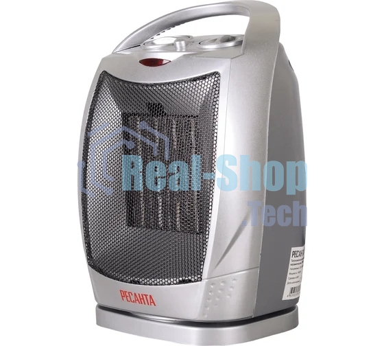 Тепловентилятор Ресанта ТВК-2, серебристый, 900/1800 Вт, 18 м2, термостат, поворот корпуса 67/2/4