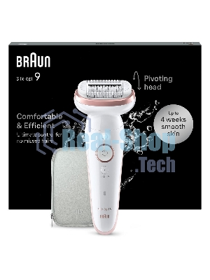 Электрический эпилятор BRAUN SES9-000 розовое золото/белый