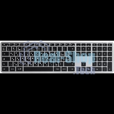 Клавиатура беспроводная Satechi Slim X3 Bluetooth Backlit Keyboard, Bluetooth, Серый космос, ST-BTSX3M-RU