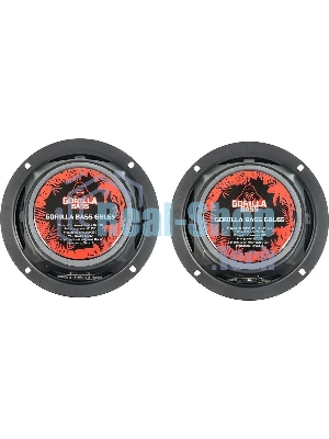 Колонки автомобильные Kicx Gorilla Bass GBL65 200Вт 90дБ 4Ом 16см (6.5дюйм) (ком.:2кол.) широкополосные однополосные