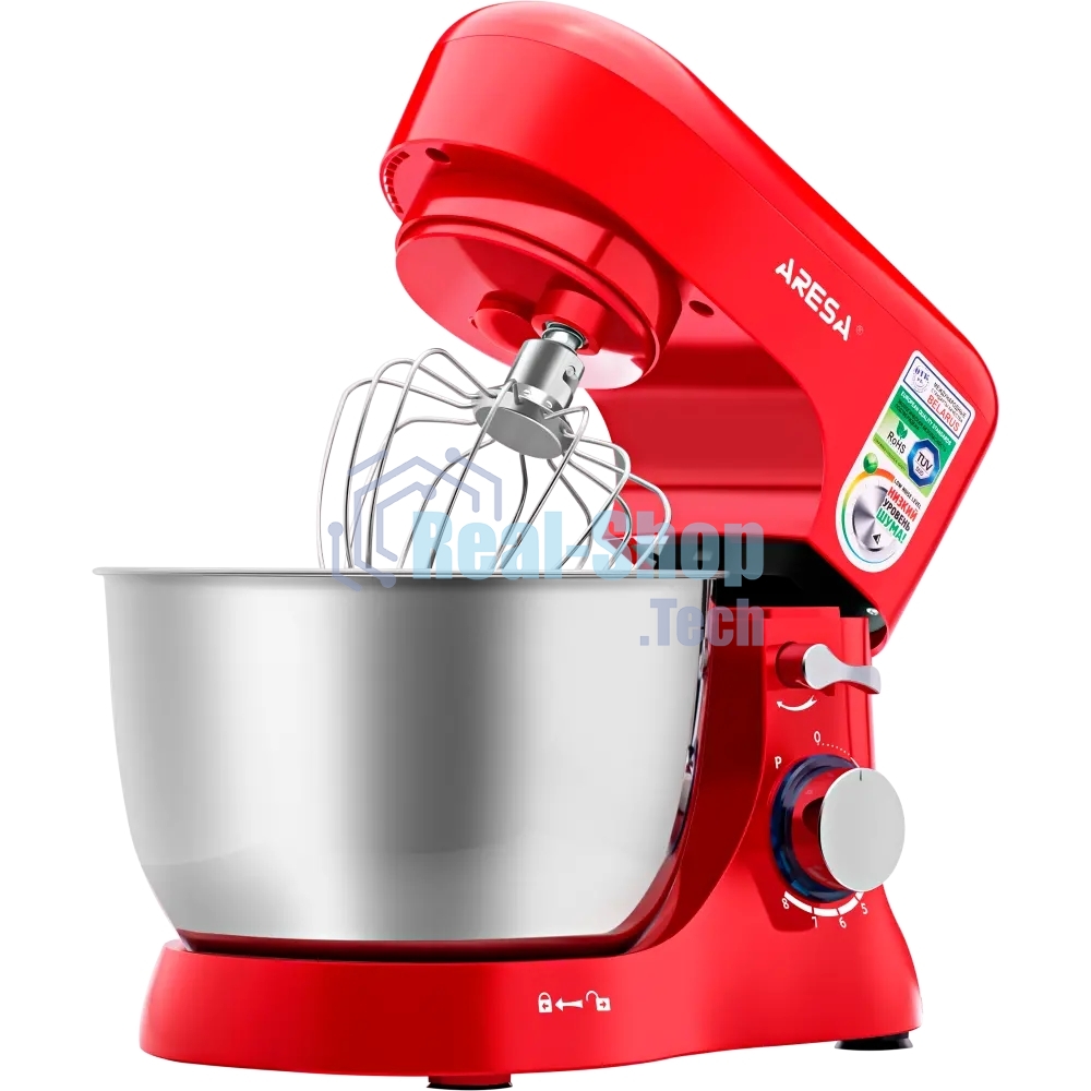 Миксер планетарный ARESA AR-1910 1000 Вт. красный