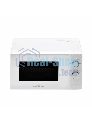 Микроволновая печь General Electronics GE-MS120W белый, 20 л, 700 Вт, переключатели - поворотный механизм