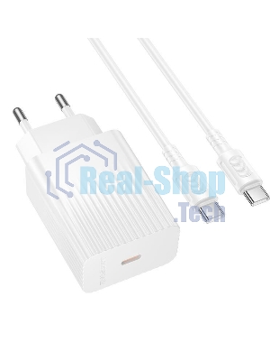 Сетевое зарядное устройство BOROFONE (6941991122743) BAS73Aaa 1Type-C 3.0A PD20W для Type-C Type-C White