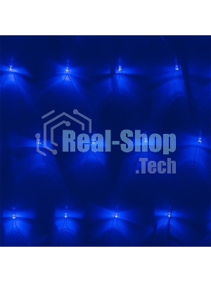 Гирлянда светод. Funray Cетка ML-144B, 1.0*1.5м, 144LED, синий, IP20, прозрачный шнур 1,5м, контр,