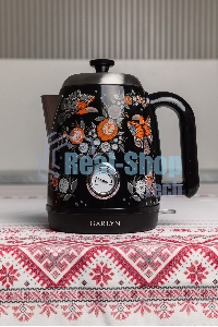 Чайник электрический GARLYN Flower Grace K-400 черный