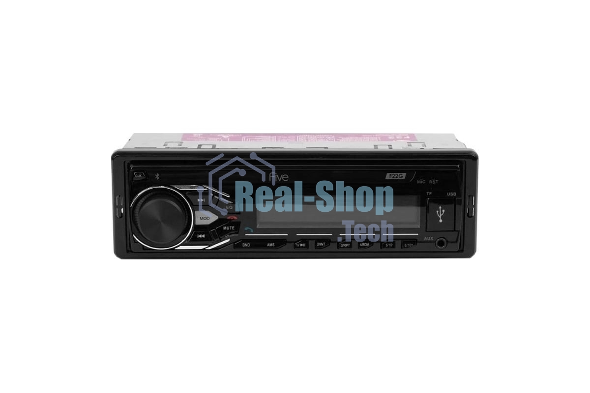 Автомагнитола FIVE F-22G, 1 DIN, Bluetooth, USB Type-A, AUX