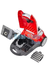 Пылесос IDEAL VC-2000 красный, 450/2000 Вт, уборка сухая, пылесборник мешок 2.3 л