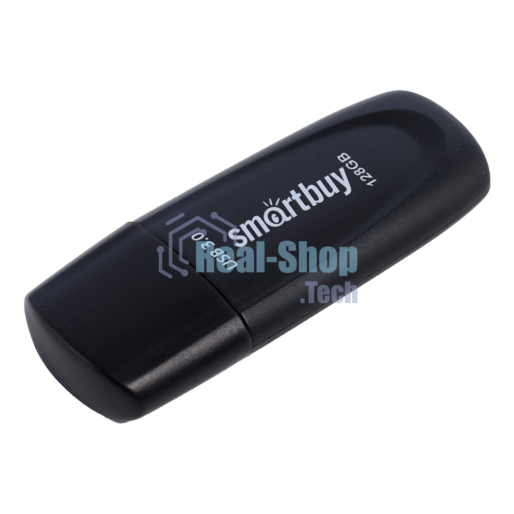 Флешка USB Smartbuy Scout black (SB128GB3SCK), 128Gb, USB 3.0, R/W 100/40, черный