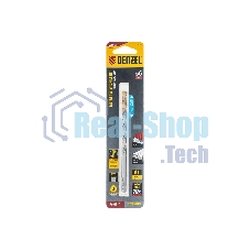 Сверло спиральное по металлу Denzel 6 х 139 мм, Р6М5, Golden Tip, удлиненное