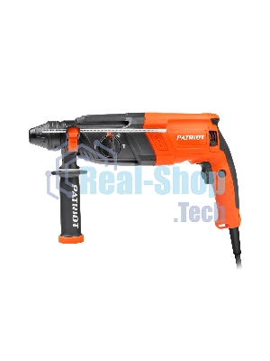 Перфоратор Patriot RH 263, SDS+, мощность 880 Вт, 2.9 Дж, 3 режима работы, макс.диаметр 26мм, глубиномер, кейс