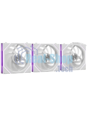 Вентилятор для корпуса Lian-Li Uni Fan TL Wireless 120 ARGB 120х120x28 белый 7-pin 33дБ (упак.:3шт) (G99.12TL1W3W.R0) Ret