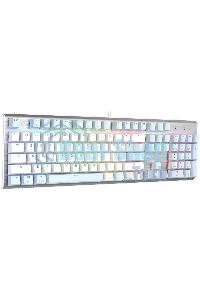 Клавиатура проводная A4Tech Fstyler FS100 Neon, USB, синий/белый