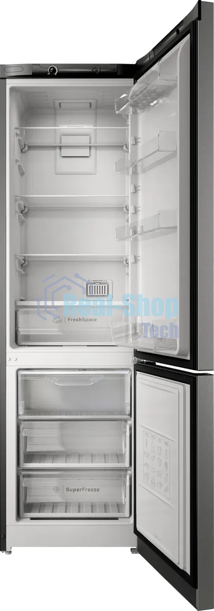 Холодильник Indesit ITS 4200 NG серый двухкамерный 247/78л морозилка снизу, No Frost