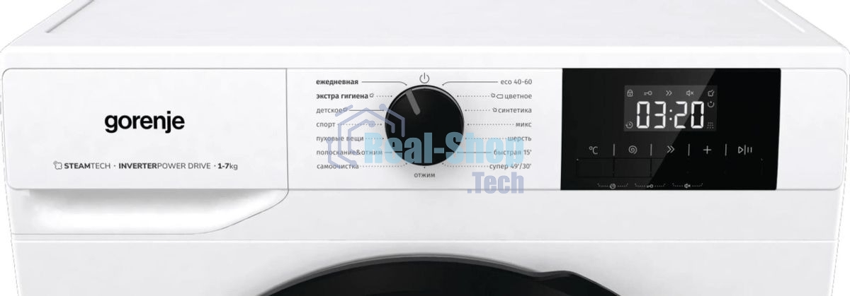 Стиральная машина Gorenje W1NGPI72SBS/C белый, загрузка фронтальная 7 кг, 1200 об/мин., класс: А