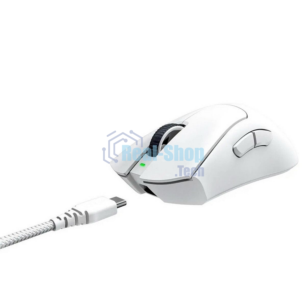 Мышь беспроводная/проводная Razer DeathAdder V3 Pro белый, 30000 dpi, радиоканал, USB, кнопки - 5