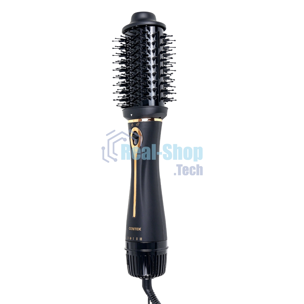 Фен-щетка Centek CT-2063 1200 Вт золото/черный