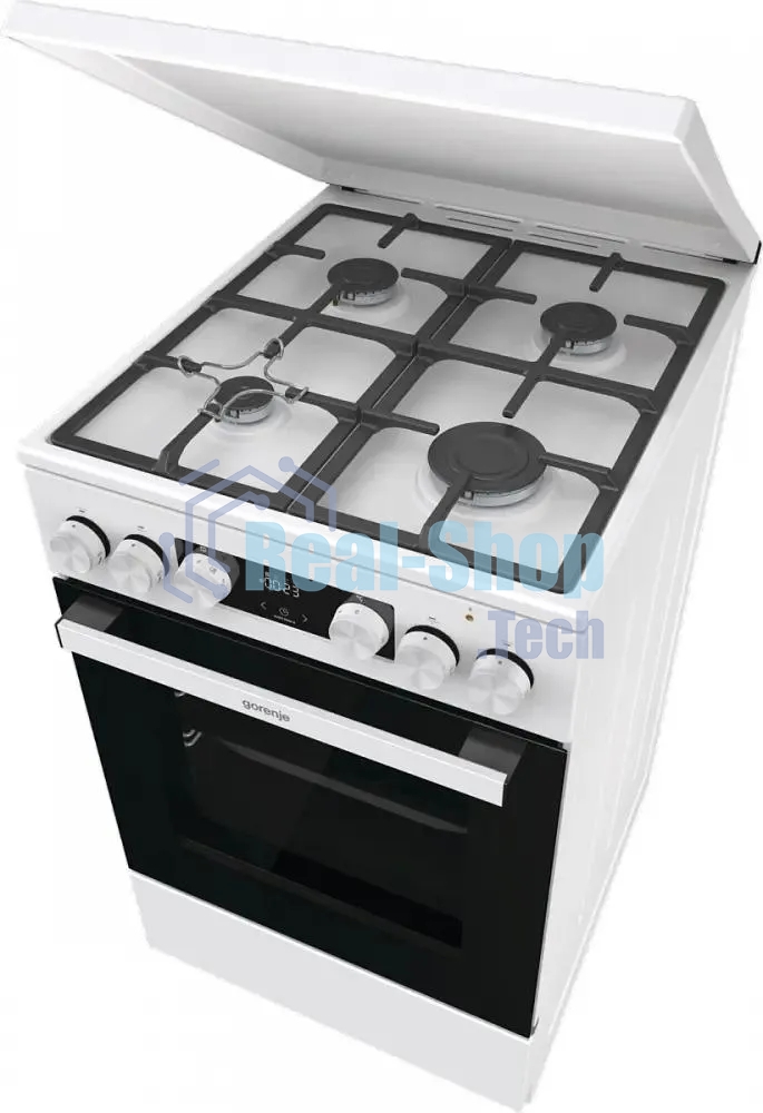 Плита комбинированная Gorenje GK5C42WF-B белый, конфорок 4 газовых, духовка 70 л, 50 см x 85 см x 59.4 см