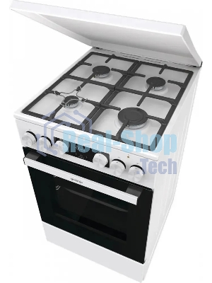 Плита комбинированная Gorenje GK5C42WF-B белый, конфорок 4 газовых, духовка 70 л, 50 см x 85 см x 59.4 см