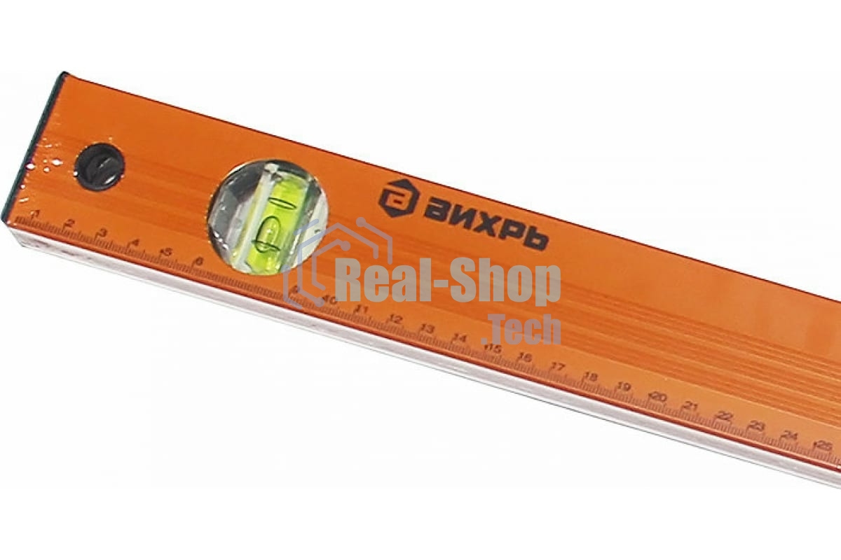 Уровень алюминиевый 1800мм фрезерованный 3 глазка Вихрь