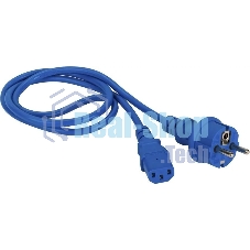 Шнур питания Lanmaster LAN-PP13/SH-0.5-BL C13-Schuko проводник.:3x0.75мм2 0.5м 220В 10А (упак.:1шт) синий