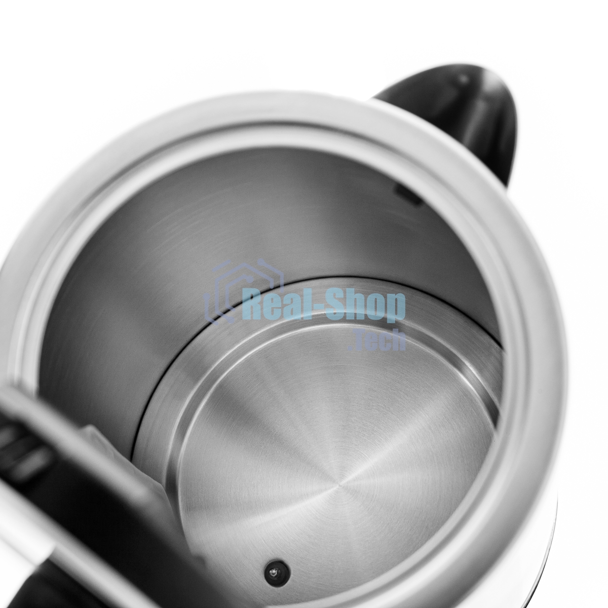 Чайник электрический BRAYER BR1060 2200 Вт, 1,7 л, стальной/черный