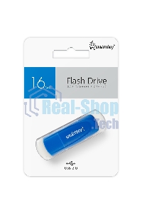 Флешка USB R/W Smartbuy R/W Scout Blue (SB016Gb2SCB), 16Gb, USB 2.0, R/W 15/12, синий