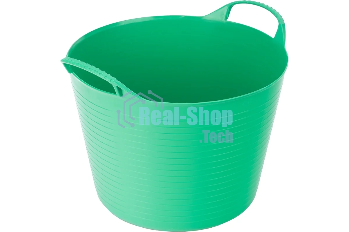 Ведро Сибртех гибкое сверхпрочное, 28 л, зеленое