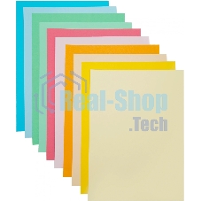 Бумага цветная Silwerhof тонир. 10 л. 10цв. A4 CREATE 80г/м2 папка