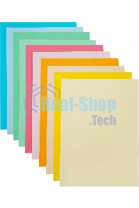 Бумага цветная Silwerhof тонир. 10 л. 10цв. A4 CREATE 80г/м2 папка