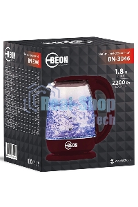 Чайник электрический BEON BN-3046 бордовый