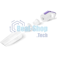 Пылесос ручной Kitfort КТ-5198 75Вт белый/фиолетовый