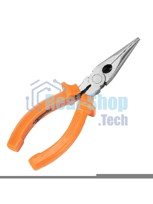 Длинногубцы Sparta Classic, 160 мм, прямые шлифованные, пластмассовые рукоятки