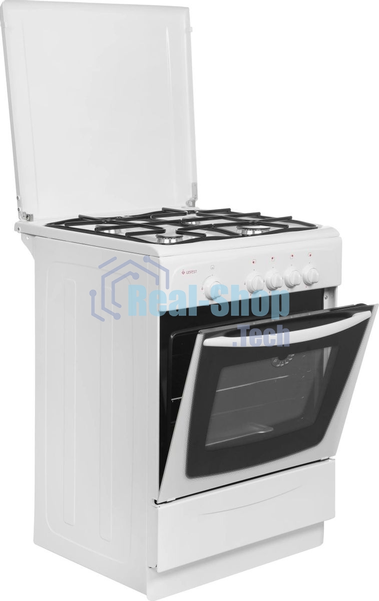 Плита газовая Gefest ПГ 1200-С7 К38 белый, конфорок 4 шт, духовка 63 л, 60 см x 85 см x 60 см