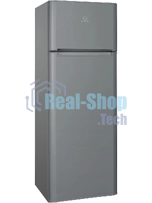 Холодильник Indesit TIA 14 G серебристый двухкамерный 194/51л морозилка сверху, ручное