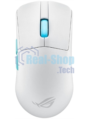 Мышь беспроводная/проводная ASUS ROG Harpe Ace Aim Lab Edition белый, 36000 dpi, радиоканал, Bluetooth, USB, кнопки - 5