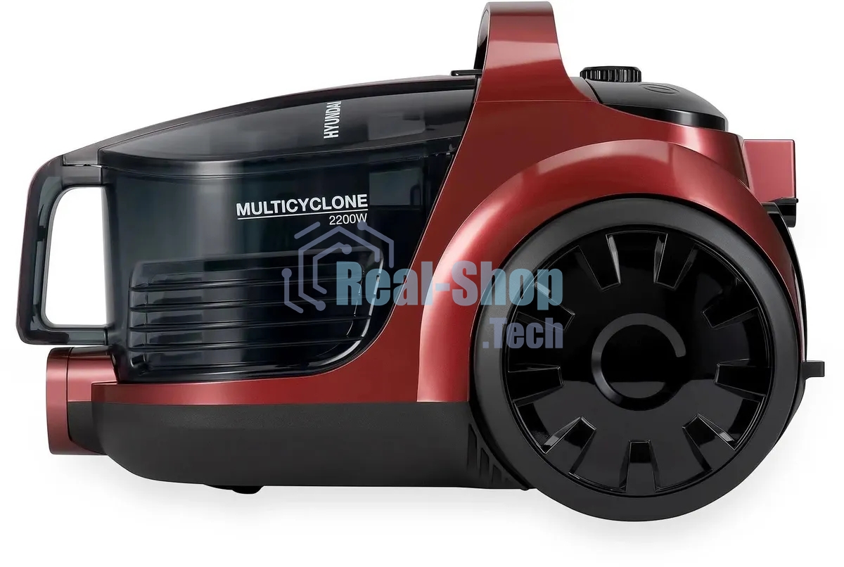 Пылесос Hyundai HYV-C2645 красный/черный, 380/2200 Вт, уборка сухая, пылесборник контейнер 4 л