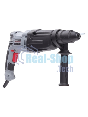 Перфоратор ПОБЕДА П-28/975Б, SDS+, 975Вт, макс. диаметр сверления 28 мм, 1200об/мин, 5300уд/мин, быстрозажимной патрон, дополнительная рукоятка, глубиномер, кейс