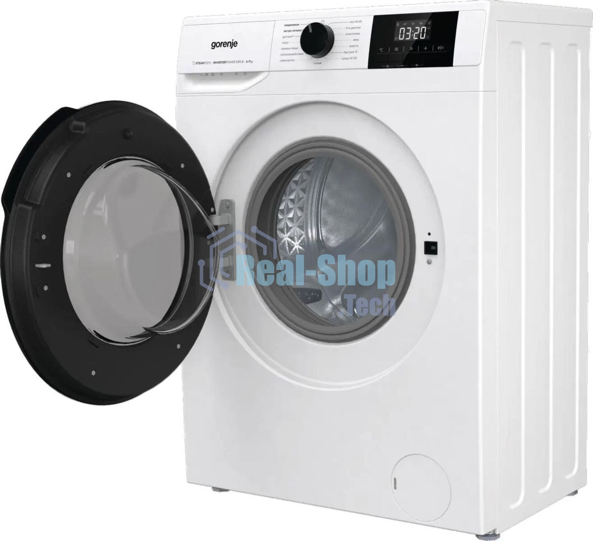 Стиральная машина Gorenje W1NGPI72SBS/C белый, загрузка фронтальная 7 кг, 1200 об/мин., класс: А