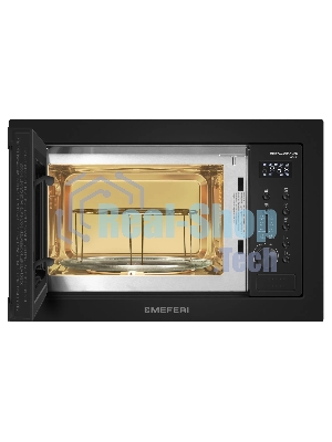 Микроволновая печь встраиваемая Meferi MMO6025BK POWER чёрный, 25 л, 1450 Вт, переключатели - кнопки/поворотный механизм